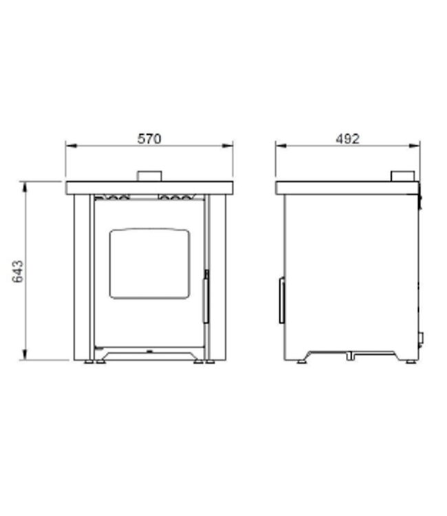 Duroflame Duroflame Rembrand Pelletkachel – Stijlvolle, stille convectiekachel met klassieke uitstraling