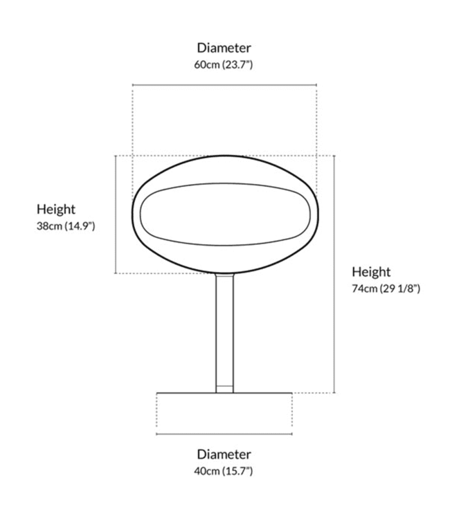 Cocoon Fires Pedestal (Zwart)