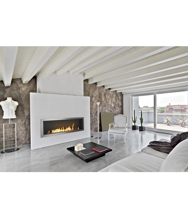 Icon Fires Slimline Firebox 1650 met Slimline 1400 Brander