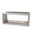 Icon Fires Double Sided Slimline Firebox 1100 met Slimline 800 Brander