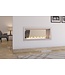 Icon Fires Double Sided Slimline Firebox 1100 met Slimline 800 Brander