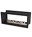 Icon Fires Double Sided Slimline Firebox 1350 met Slimline 1100 Brander