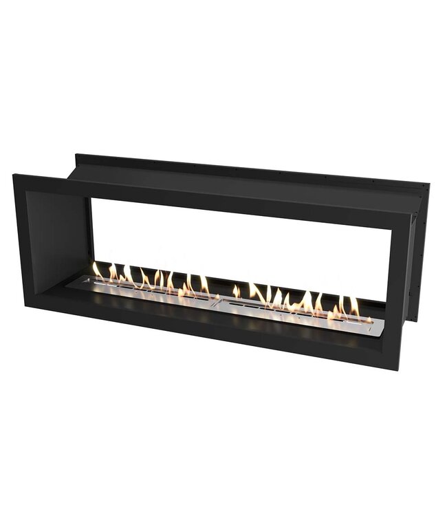 Icon Fires Double Sided Slimline Firebox 1650 met Slimline 1400 Brander