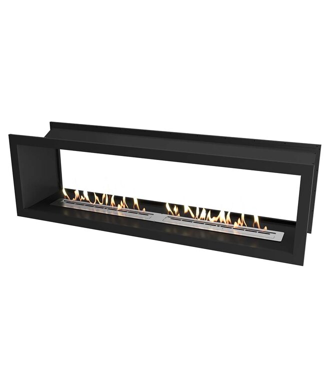Icon Fires Double Sided Slimline Firebox 2000 met 2x Slimline 800 Brander