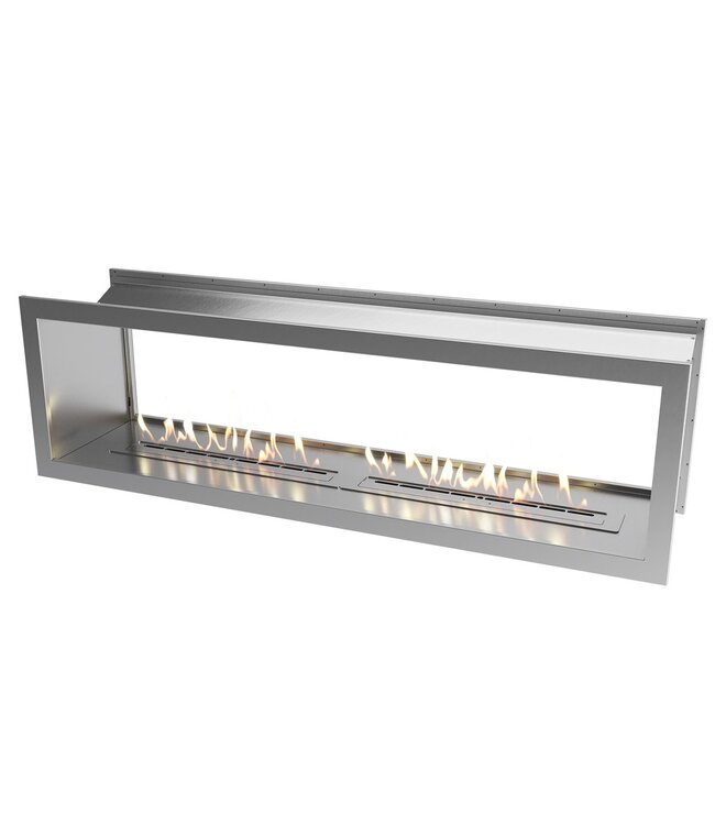 Icon Fires Double Sided Slimline Firebox 2000 met 2x Slimline 800 Brander