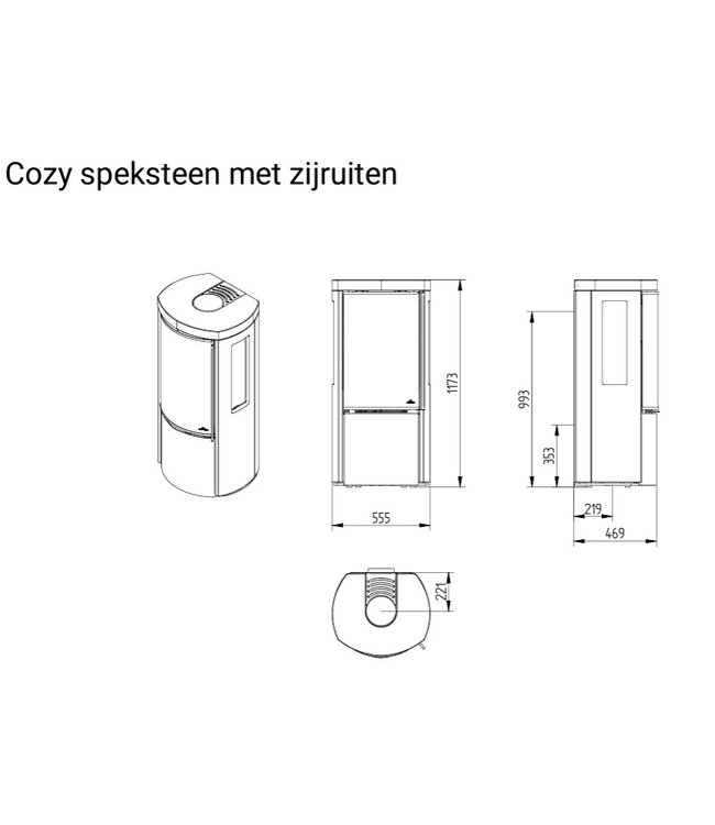 Jydepejsen Cozy Classic Speksteen met zijruiten