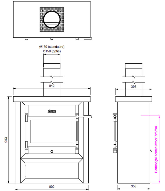 Jacobus 12 Kwadraat beton front