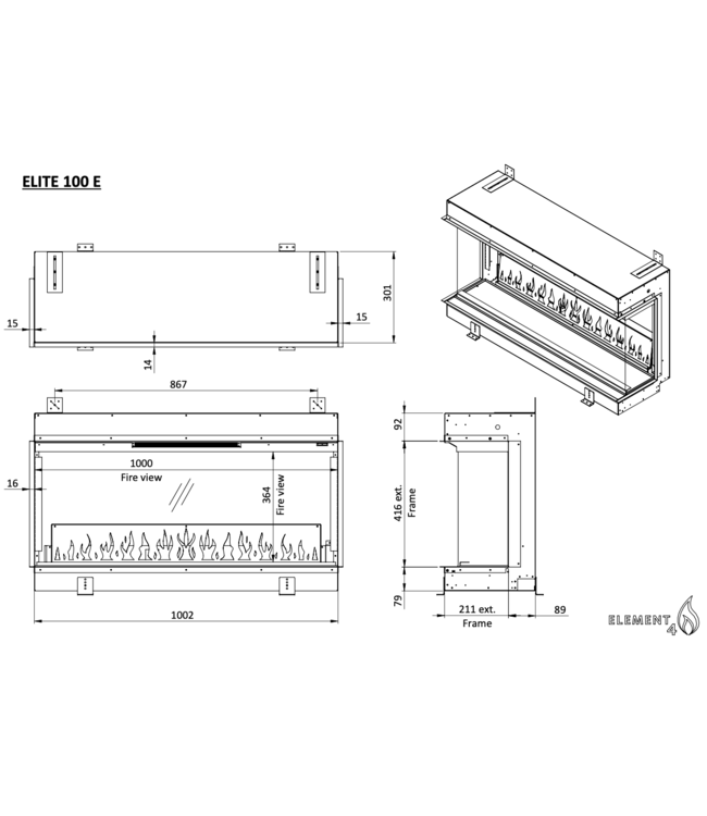Element4 Elite 100 3-zijdig