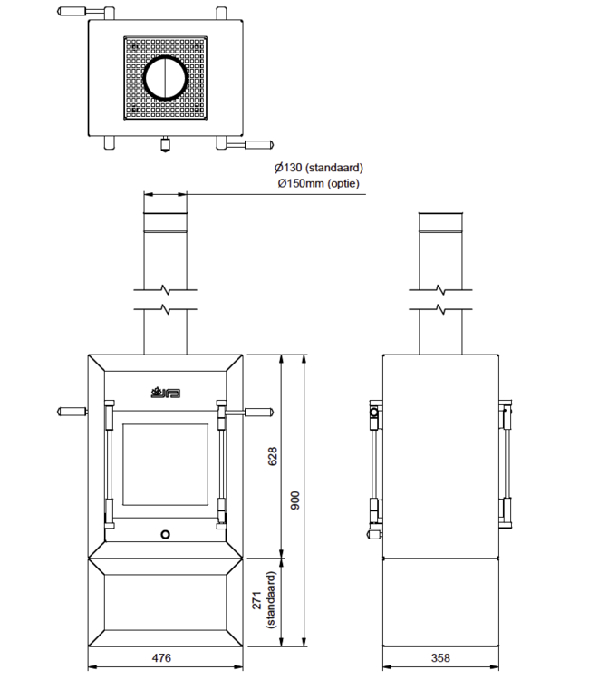 Jacobus 6 Kwadraat vrijstaand tunnel