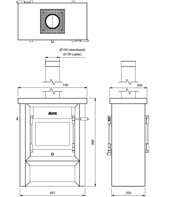 Jacobus 9 Kwadraat beton tunnel