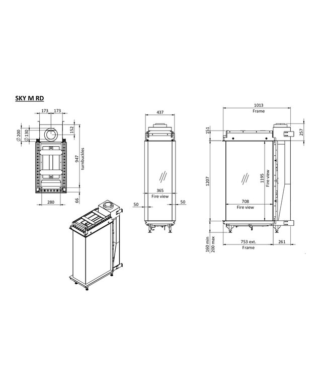 Element4 Sky Medium Roomdivider Bio
