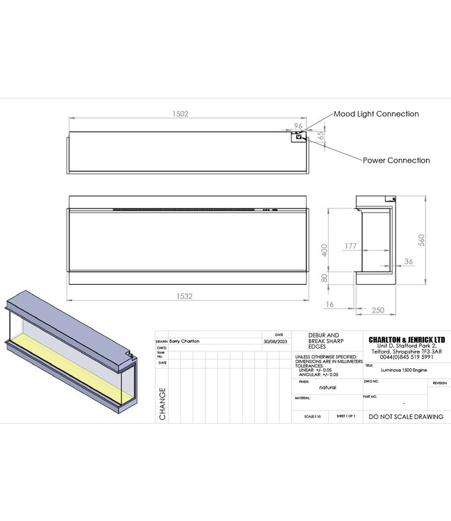 Charlton & Jenrick Luminosa 150 Driezijdig