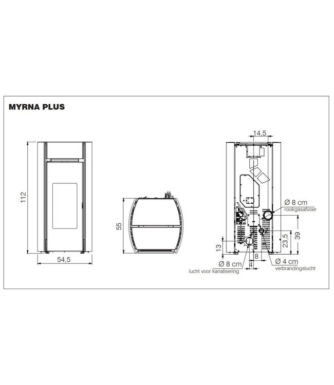 Edilkamin Myrna Plus pelletkachel