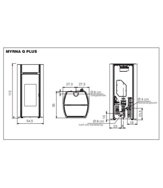 Edilkamin Myrna Q Plus pelletkachel