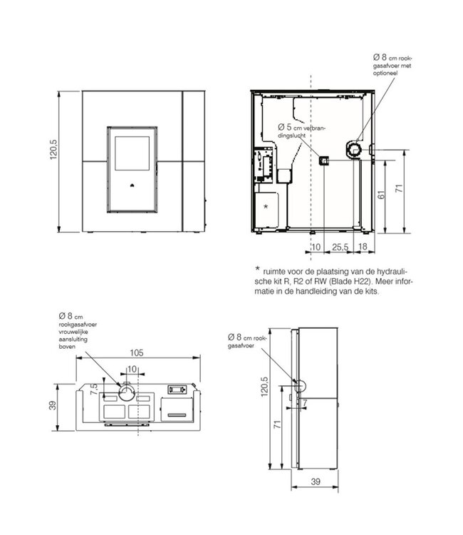 Edilkamin Blade2 H 22 Up