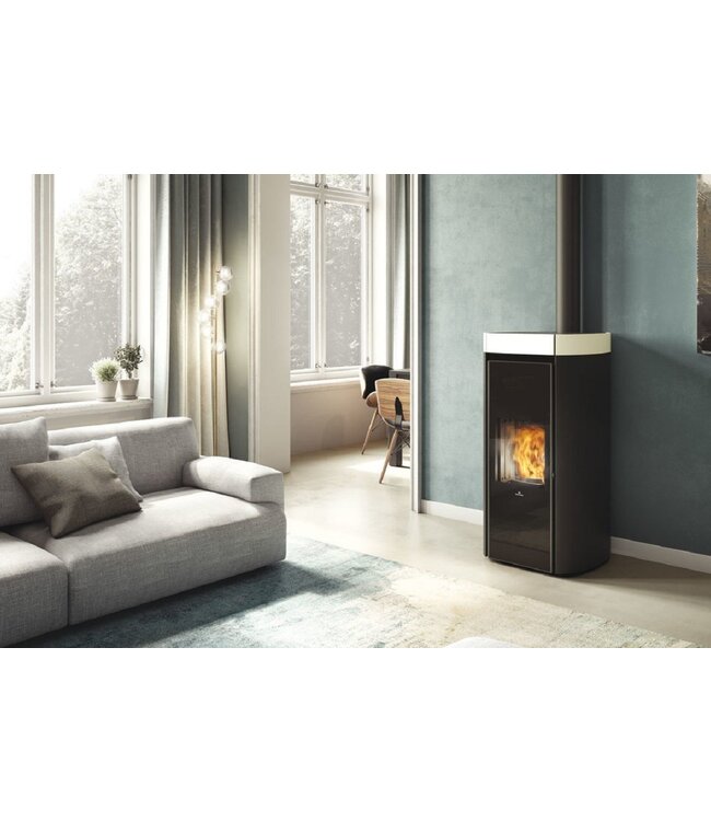 Edilkamin Edilkamin Rada Air Tight C pelletkachel 814500 – keramiek wit of zwart