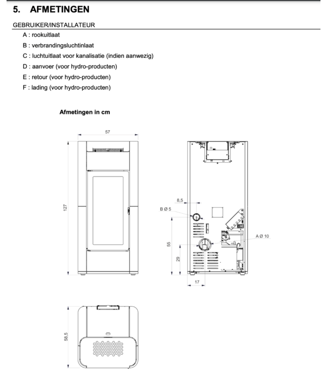 Edilkamin Tera H 30 EVO pelletkachel