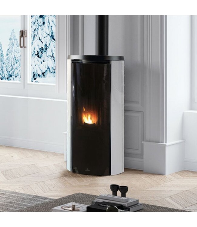 Edilkamin Edilkamin Celia Air Tight C Magic Black pelletkachel – 7,2 kW met WiFi en glasdesign