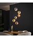 Rispens Hanglamp 6x bol getrapt metal print