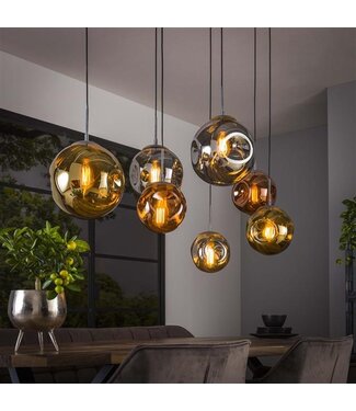 Rispens Hanglamp 4+3 stellar / Oud zilver