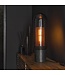Rispens Tafellamp smoke glas-geperforeerd staal / Artic zwart