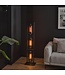 Rispens Vloerlamp 3L tower smoke glas-geperforeerd staal / Artic zwart Zijl