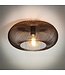 Rispens Plafondlamp Ø43 copper twist / Zwart nikkel