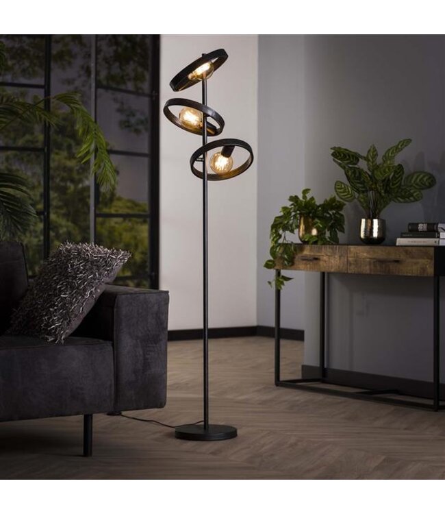 Rispens Vloerlamp 3L hover / Charcoal