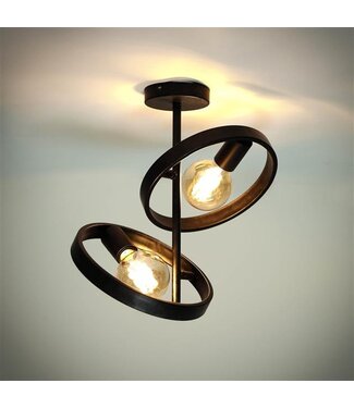Rispens Plafondlamp 2L hover / Charcoal
