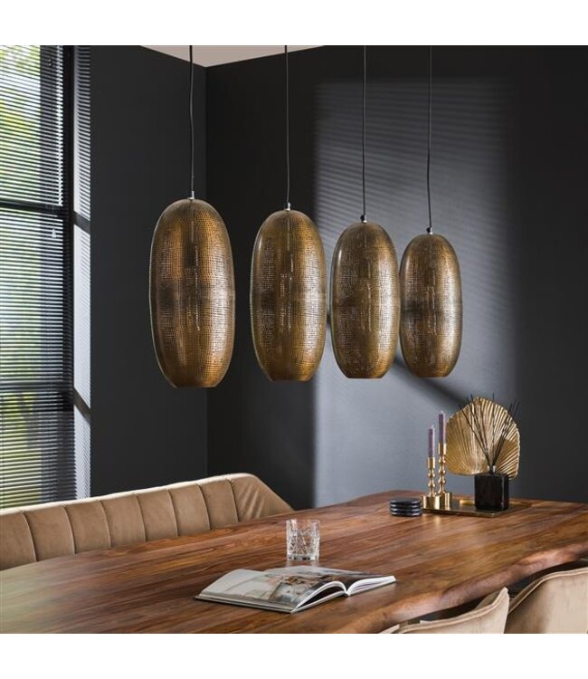 Rispens Hanglamp 4L cosmic / Brons antiek