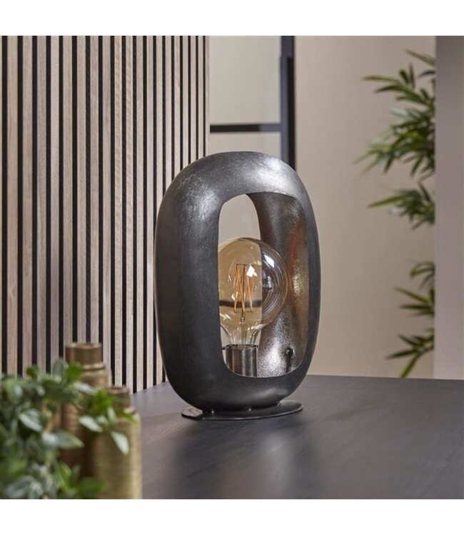 Rispens Tafellamp Arch L / Zwart nikkel