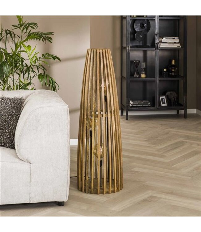 Rispens Vloerlamp 3L launch / Massief mango naturel