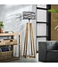 Rispens Vloerlamp twist houten kruisframe