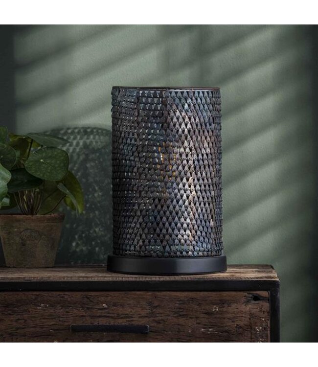 Rispens Tafellamp armor tube / Zwart bruin