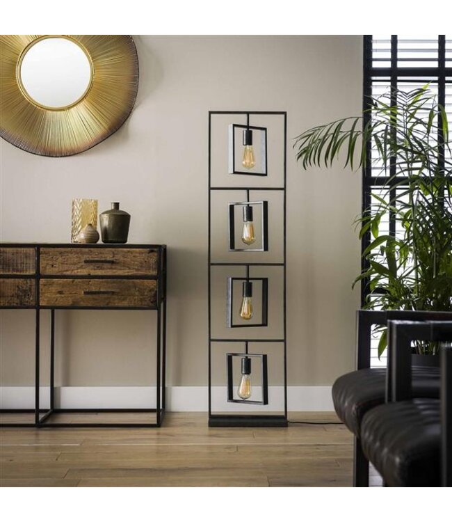 Rispens Vloerlamp 4L Turn square / Charcoal Zijl