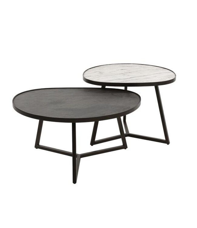 Rispens Salontafel set/2 slate driehoek