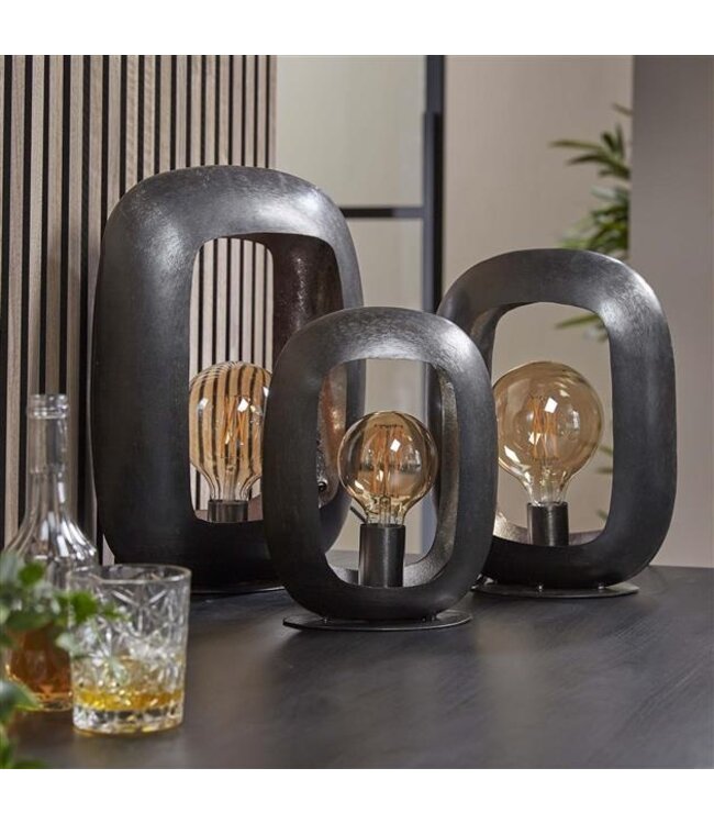 Rispens Tafellamp Arch L / Zwart nikkel