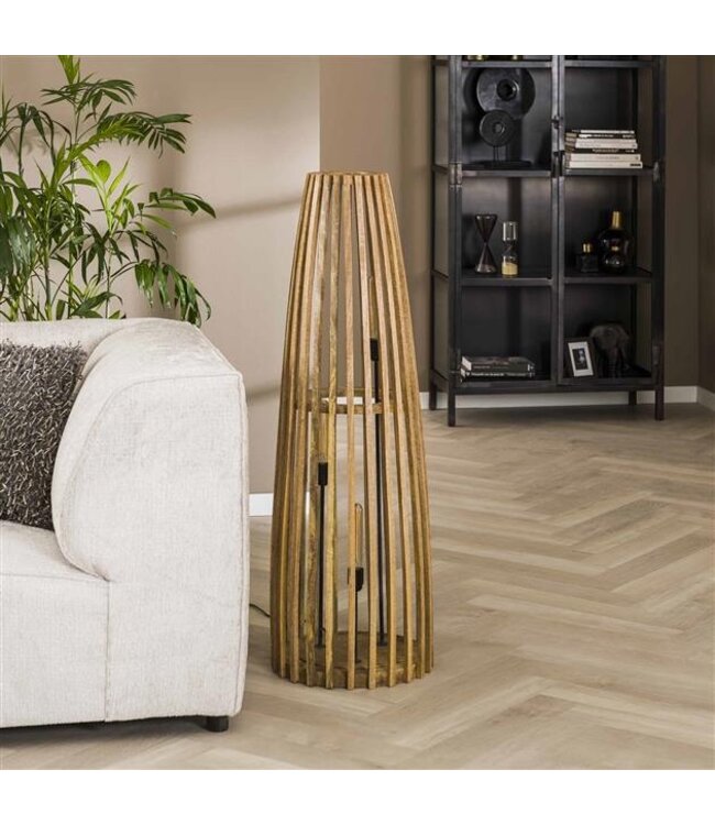 Rispens Vloerlamp 3L launch / Massief mango naturel