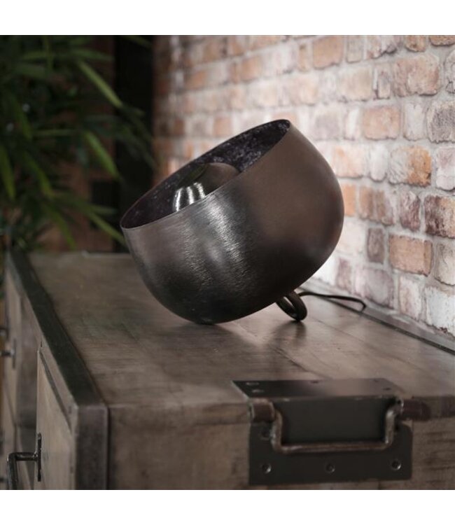 Rispens Tafellamp Ø28 basket / Zwart nikkel Zijl