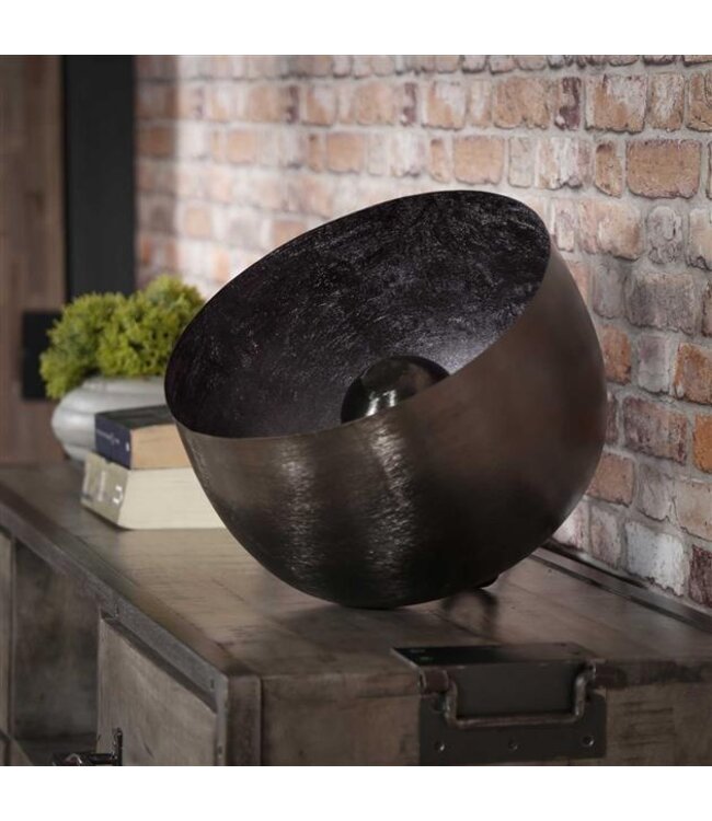 Rispens Tafellamp Ø36 basket L / Zwart nikkel