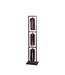 Rispens Vloerlamp 3L tower smoke glas-geperforeerd staal / Artic zwart Zijl