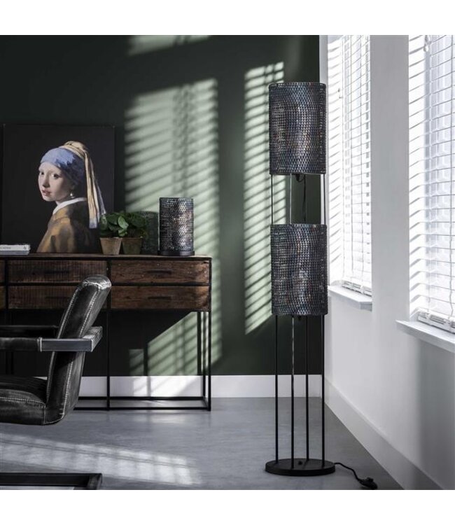 Rispens Tafellamp armor tube / Zwart bruin