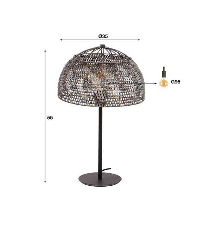 Rispens Tafellamp Ø35 armor open