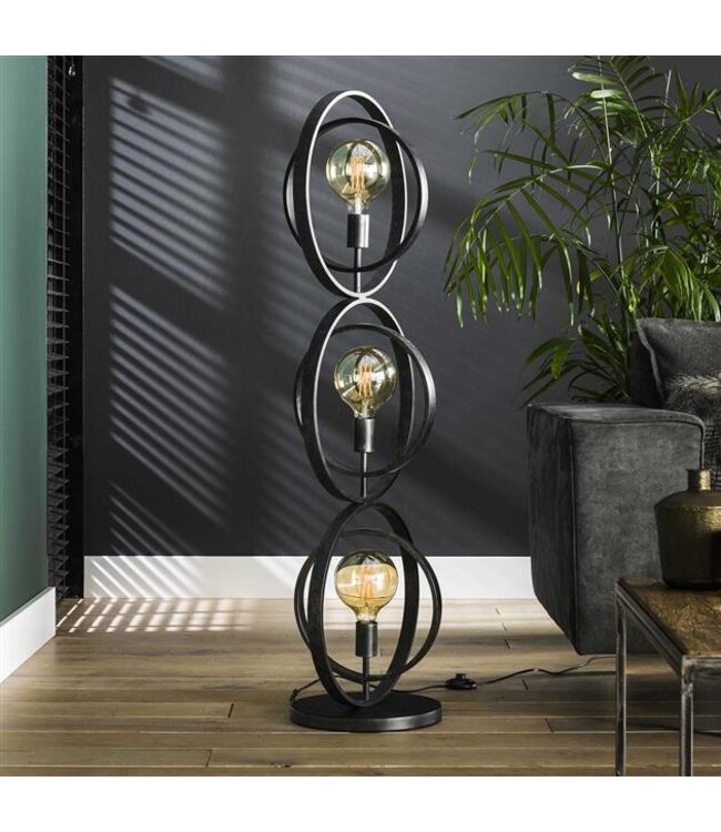Rispens Vloerlamp 3L Turn around / Charcoal