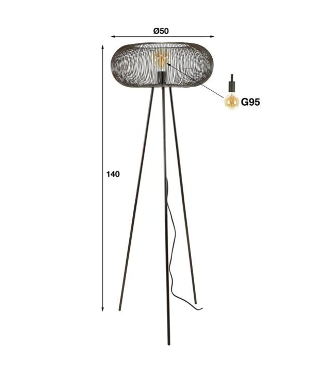 Rispens Copper twist / Zwart nikkel