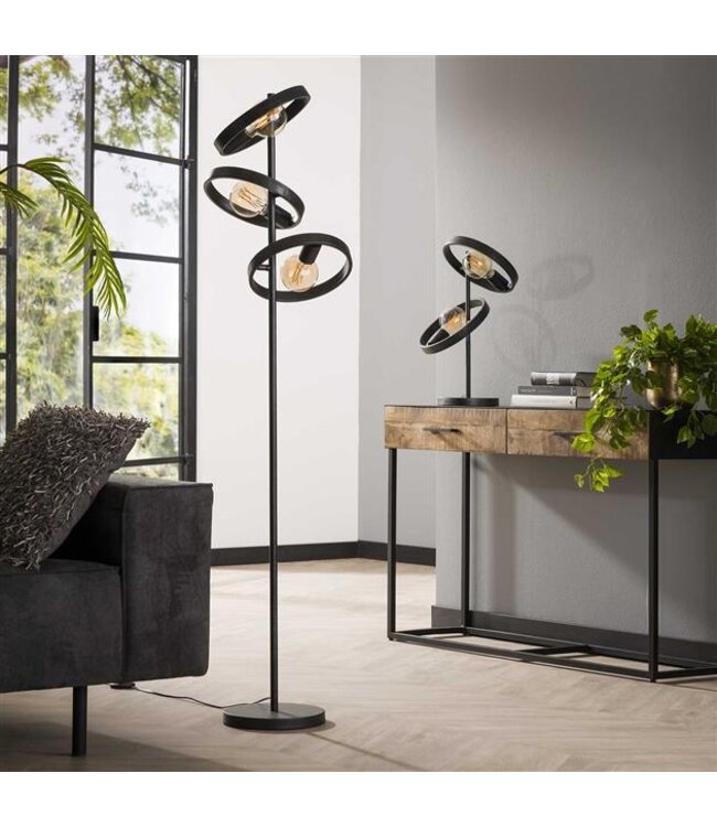 Rispens Vloerlamp 3L hover / Charcoal