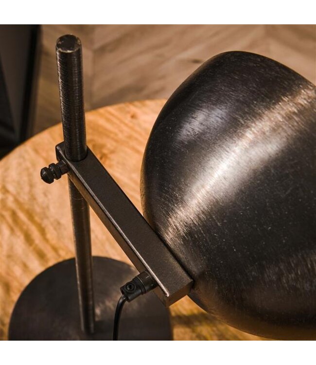 Rispens Tafellamp 1L adjust / Zwart nikkel