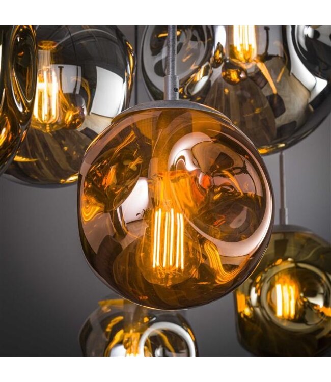 Rispens Hanglamp 4+3 stellar / Oud zilver