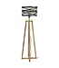 Rispens Vloerlamp twist houten kruisframe