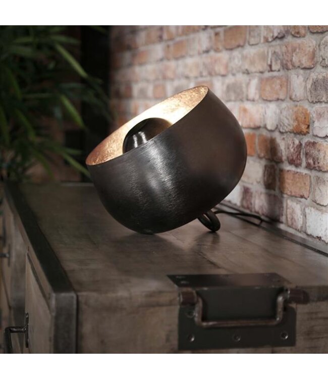 Rispens Tafellamp Ø28 basket / Zwart nikkel Zijl